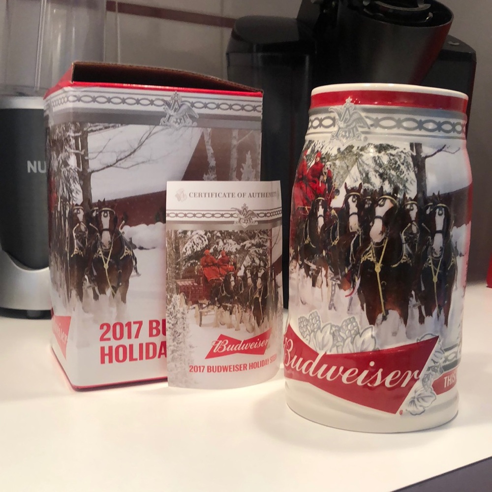 2017 Budweiser Holiday Stein